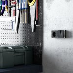 Выключатель двухклавишный с подсветкой Gallant (черный/хром) W5020135 Werkel