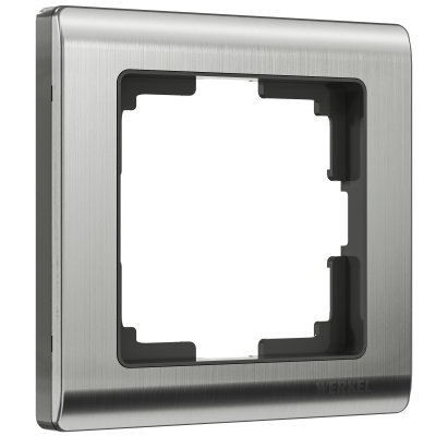 

Рамка на 1 пост (глянцевый никель) W0011602 Werkel, W0011602