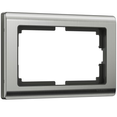 

Рамка для двойной розетки (глянцевый никель) W0081602 Werkel, W0081602
