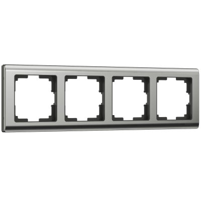 

Рамка на 4 поста (глянцевый никель) W0041602 Werkel, W0041602