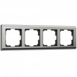 Рамка на 4 поста (глянцевый никель) W0041602 Werkel
