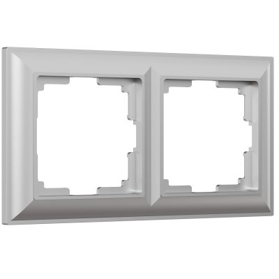 

Рамка на 2 поста (серебряный) W0022206 Werkel, W0022206