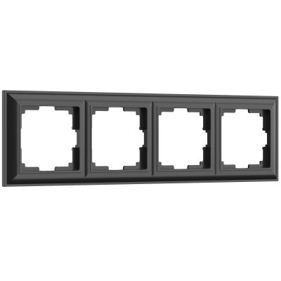 

Рамка на 4 поста (черный матовый) W0042208 Werkel, W0042208