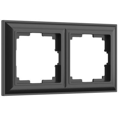 

Рамка на 2 поста (черный матовый) W0022208 Werkel, W0022208