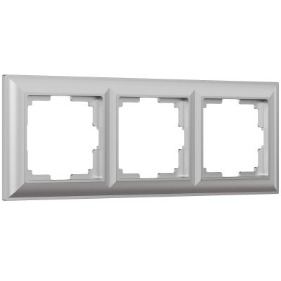 

Рамка на 3 поста (серебряный) W0032206 Werkel, W0032206