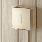 Выключатель одноклавишный с подсветкой Gallant (шампань рифленый) W5010110 Werkel