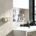 Выключатель двухклавишный влагозащищенный Gallant (шампань рифленый) Werkel W5020210