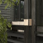 Выключатель двухклавишный влагозащищенный Gallant (шампань рифленый) Werkel W5020210