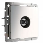 ТВ розетка оконечная (глянцевый никель) Werkel W1183002