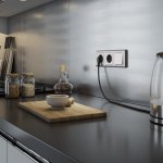 Розетка с заземлением и шторками (глянцевый никель) Werkel W1171102