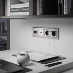 W1196002/ Накладка для розетки HDMI (глянцевый никель) W1196002