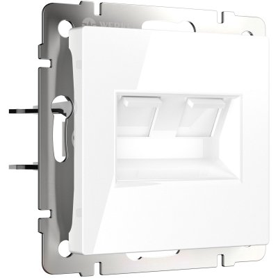 

Розетка двойная Ethernet RJ-45 (белая) W1181101 Werkel, W1181101