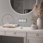 Розетка с заземлением и шторками (белая) W1171101 Werkel