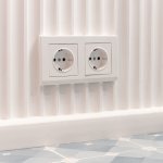 Розетка с заземлением и шторками (белая) W1171101 Werkel