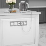 Розетка с заземлением и шторками (белая) W1171101 Werkel