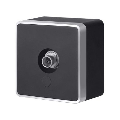 ТВ-розетка оконечная Gallant черный с серебром W5083034 W5083034