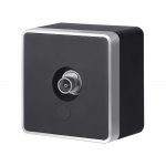 ТВ-розетка оконечная Gallant черный с серебром W5083034 W5083034