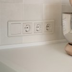 Выключатель одноклавишный (перламутровый рифленый) W1110013 Werkel