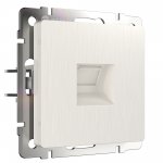 Розетка Ethernet RJ-45 (перламутровый рифленый) W1181013 Werkel