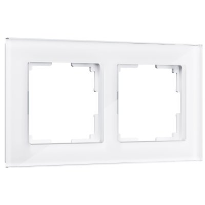

Рамка на 2 поста (белый,стекло) W0021101 Werkel, W0021101