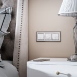 Рамка на 3 поста (хром/белый) W0031331 Werkel