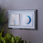 Рамка на 2 поста Palacio (хром/белый) Werkel W0021331