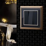 Рамка на 1 пост Palacio (золото/черный) Werkel W0011330