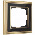 Рамка на 1 пост Palacio (золото/черный) Werkel W0011330