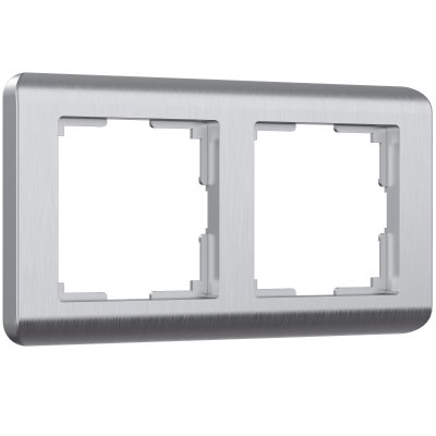 

Рамка на 2 поста (серебряный) W0022106 Werkel, W0022106