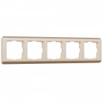 Рамка на 5 постов (шампань) W0052111 Werkel