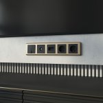 Рамка на 5 постов (шампань) W0052111 Werkel