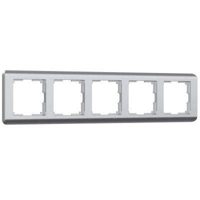 

Рамка на 5 постов (серебряный) W0052106 Werkel, W0052106