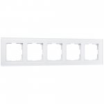 Рамка на 5 постов (белый матовый) Werkel W0051105