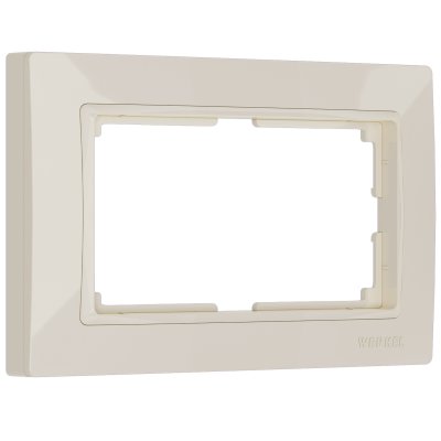 

Рамка для двойной розетки (слоновая кость, basic) Werkel W0082003, W0082003