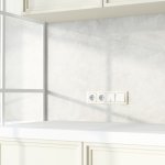 Рамка на 4 поста (слоновая кость, basic) W0042003 Werkel
