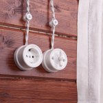 Переключатель одноклавишный (белый) Ретро W5612001 Werkel