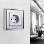 Рамка на 1 пост (хром/белый) W0011431 Werkel