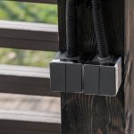 Выключатель двухклавишный влагозащищенный Gallant (графит рифленый) Werkel W5020204