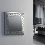 Клавиша для выключателя перекрестного (серебряный рифленый) W1119009 Werkel