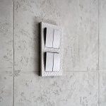 Выключатель  двухклавишный (cеребряный рифленый) W1120009 Werkel