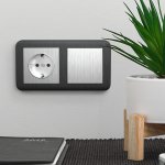 Выключатель одноклавишный (cеребряный рифленый) W1110009 Werkel