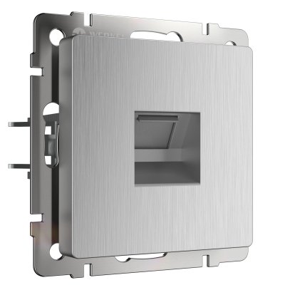 

Розетка Ethernet RJ-45 (cеребряный рифленый) W1181009 Werkel, W1181009