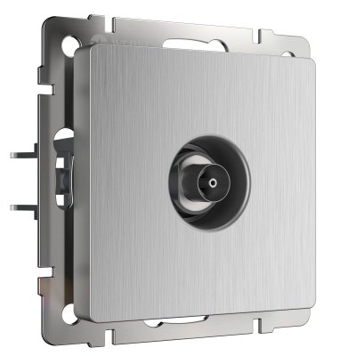 

ТВ-розетка оконечная (cеребряный рифленый) W1183009 Werkel, W1183009