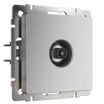 ТВ-розетка оконечная (cеребряный рифленый) W1183009 Werkel