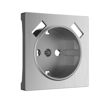 

Накладка для розетки USB (cеребряный рифленый) W1179509 Werkel, W1179509