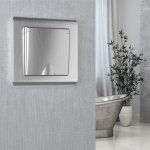 Розетка влагозащ. с зазем. с защит. крышкой и шторками (cеребряный рифленый) Werkel W1171209