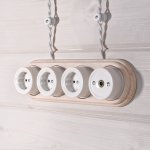 Ретро кабель витой 2х2,5 (белый) 20 м W6452301 Werkel