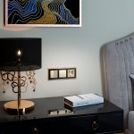 Выключатель двухклавишный проходной с подсветкой (шампань рифленый) W1122110 Werkel