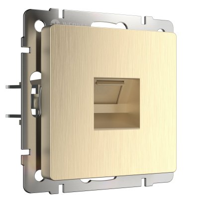 

Розетка Ethernet RJ-45 (шампань рифленый) W1181010 Werkel, W1181010
