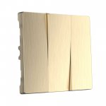 Набор клавиш для выключателя трехклавишного (шампань рифленый) W1139010 Werkel